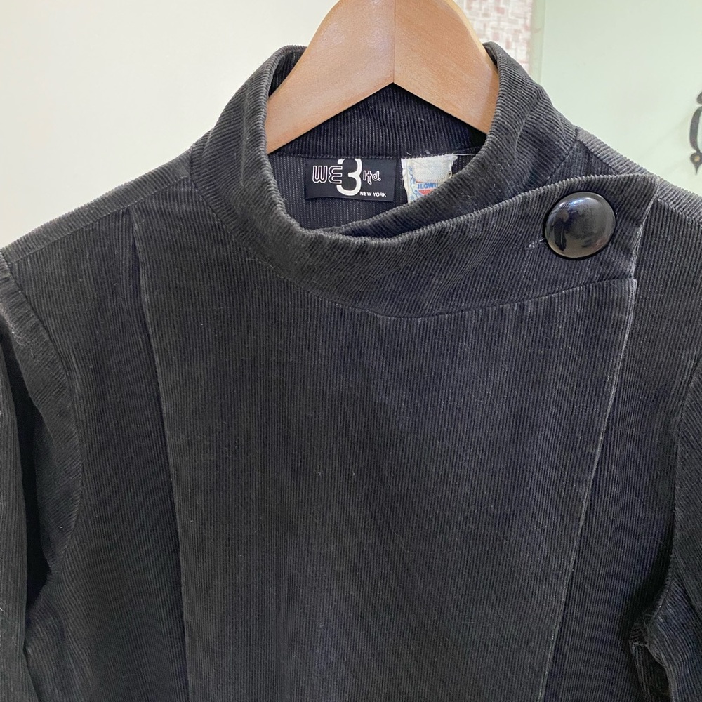 Vintage 80s New Wave Corduroy Dress